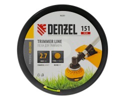 Леска для триммера круглая, 2,7мм х 151м, на DIN катушке FLEX CORD, Denzel-foto3