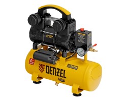 Компрессор безмасл. малошумный DLP-950/10, 950Вт,10 л, 2850 об/мин, 170 л/мин Denzel-foto2