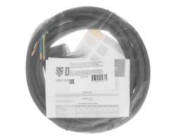 Шнур сетевой Energy Series, ПВС, 3 м, 3 x 1,5 мм, с неразборной вилкой, черный, Denzel-foto7