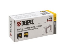 Скобы 21GA для пнев. степл., 10мм, шир. - 0,95мм, тол. - 0,6мм, шир. скобы - 12,8мм, 5000шт Denzel-foto3