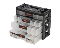 Органайзер для хранения с выдвижными лотками 310х150х260мм, 4 секции, пластик Stels-foto3