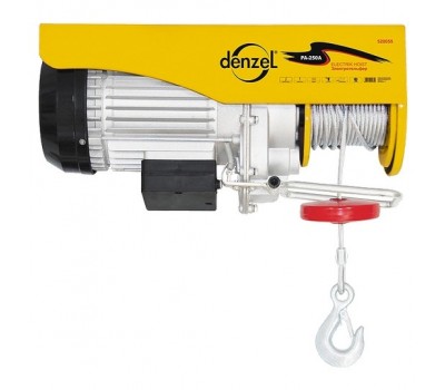 Тельфер электрический, 0.5/1 т, 1600 Вт, высота 6/12 м Denzel