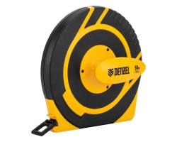 Рулетка геодезическая 50 м х 15 мм, закрытый корпус, фиберглассовая лента Denzel-foto2