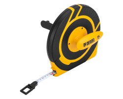 Рулетка геодезическая 50 м х 15 мм, закрытый корпус, фиберглассовая лента Denzel-foto3
