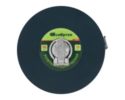 Рулетка геодезическая 50 м х 13 мм, закрытый корпус, фибергласовая лента Сибртех