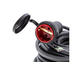 Удлинитель силовой 20 м, 16 А, тип УХз16, КГ 3 x 1.5 мм, 1 розетка, Сибртех-foto2