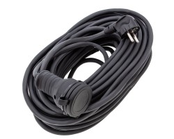 Удлинитель силовой 20 м, 16 А, тип УХз16, КГ 3 x 1.5 мм, 1 розетка, Сибртех
