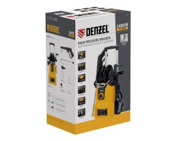 Моечная машина высокого давления R-200D, 2400 Вт, 200 бар, 420 л/ч, с барабаном// Denzel-foto24