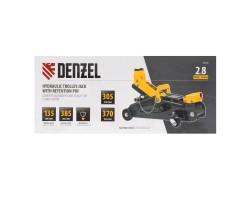 Домкрат гидравлический подкатной с фиксатором, 2,8 т, 135-385 мм Denzel-foto18