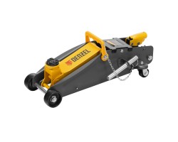 Домкрат гидравлический подкатной с фиксатором, 2,8 т, 135-385 мм Denzel-foto2