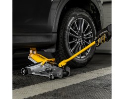 Домкрат гидравлический подкатной с фиксатором, 2,8 т, 135-385 мм Denzel-foto20