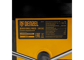 Станок сверлильный DDM-350L, 350 Вт, 13 мм, 5 ск., лазер, настольный Denzel-foto40