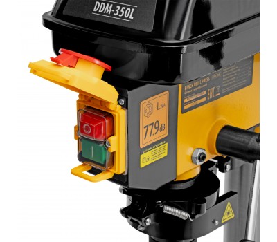 Станок сверлильный DDM-350L, 350 Вт, 13 мм, 5 ск., лазер, настольный Denzel Станок сверлильный DDM-350L, 350 Вт, 13 мм, 5 ск., лазер, настольный Denzel