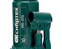 Домкрат гидравлический бутылочный, 10 т, 190-370 мм Сибртех-foto8