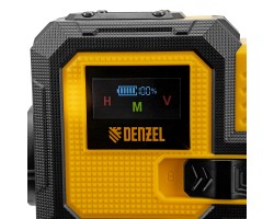 Лазерный уровень мультипризменный DLV-360-3C, 30 м, зеленый луч, Li-Ion 2,4 Aч, кейс// Denzel-foto10