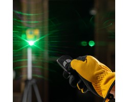 Лазерный уровень мультипризменный DLV-360-3C, 30 м, зеленый луч, Li-Ion 2,4 Aч, кейс// Denzel-foto28