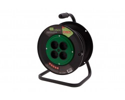 Удлинитель силовой 30 м, 16А, тип УХ10, ПВС, на кабельной катушке, 4 розетки без заземления Сибртех-foto7