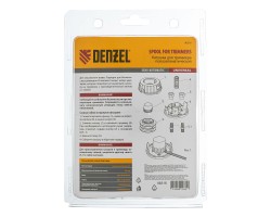 Катушка универсальная триммерная, гайка М10 х 1.25, гайка М8, винт М8-М10, левая резьба, шаг 1.25 мм Denzel-foto8