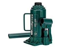 Домкрат гидравлический бутылочный, 12 т, 205-400 мм Сибртех