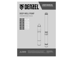Скважинный насос DWS-3,5-100, винтовой, диаметр 3,5", 800 Вт, 1700 л/ч, напор 100 м Denzel-foto7