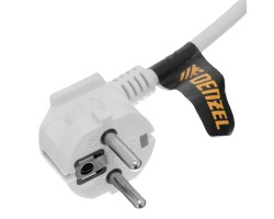 Шнур сетевой Energy Series, ПВС, 1,5 м, 3 x 1 мм, с неразборной вилкой, белый, Denzel-foto4