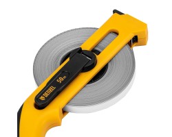 Рулетка геодезическая 50 м х 13 мм, открытый корпус, металлическая лента Denzel-foto5