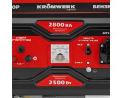Генератор бензиновый LK-2800R, 2,8 кВт, 230В, ручной стартер Kronwerk-foto7
