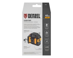 Лазерный дальномер с рулеткой LT-40, 5м x 19 мм, дальномер 40м, автомат. фиксация Denzel-foto11