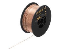 Омедненная проволока ER70S-6, диам. 0,8 мм, 1 кг, диам. катушки D100 Denzel