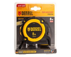Рулетка 8м х 32мм, автоматич. фиксац., нейлон. покрытие, магнит. зацеп, двухстор. разметка Denzel-foto6