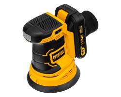 Машина шлифовальная эксцентриковая аккумуляторная COS-125, 18В Li-Ion Denzel 