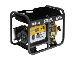 Генератор дизельный DES-32E, 3,2 кВт, 230 В, 11 л, электростартер Denzel 
