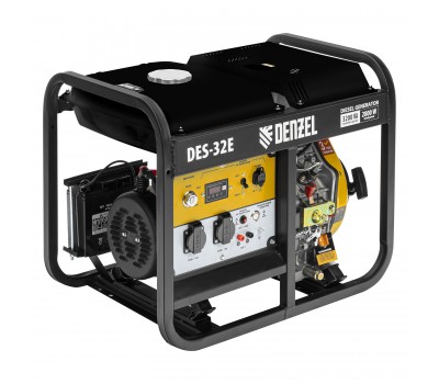 Генератор дизельный DES-32E, 3,2 кВт, 230 В, 11 л, электростартер Denzel Генератор дизельный DES-32E, 3,2 кВт, 230 В, 11 л, электростартер Denzel