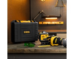 Лазерный уровень мультипризм. LXI 360-2 Green, 30 м, 520 Нм, акк. Li 2800 mAh, резьба 1/4" Denzel-foto20