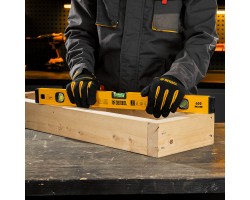 Уровень алюминиевый, магнит, фрезерованный, 3 глазка (1 зеркал.) 0,5 мм/м, 600 мм Denzel-foto13