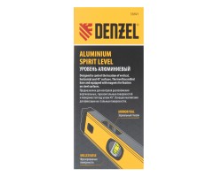 Уровень алюминиевый, магнит, фрезерованный, 3 глазка (1 зеркал.) 0,5 мм/м, 600 мм Denzel-foto10