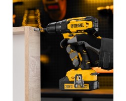 Дрель-шуруповерт аккумуляторная CDQ-20, Li-Ion, 20 В// Denzel-foto24