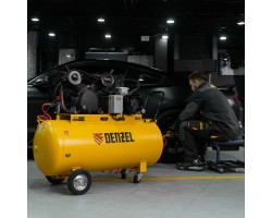 Компрессор воздушный рем. привод BCV 4000-T/200, 4,0 кВт, 200 литров, 690 л/мин Denzel-foto25