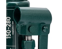 Домкрат гидравлический бутылочный, 2 т, 150-280 мм, в пласт. кейсе Сибртех-foto7