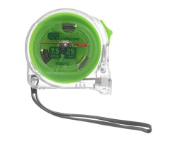 Рулетка Кварц,прозрачный корпус,амортизатор,7,5 м х 25 мм Сибртех-foto4