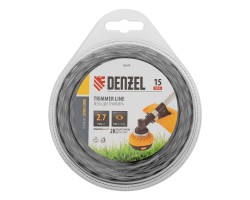 Леска для триммера двухкомпонентная эллипс, 2,7мм х 15м, блистер EXTRA CORD, Denzel-foto4