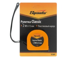 Рулетка Classic,2 м х 13 мм,пластиковый корпус Sparta-foto6