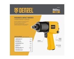 Ударный пневмогайковерт IW860, 1/2", 7000 об/мин, 868 Нм Denzel-foto14