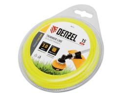 Леска для триммера зубчатый квадрат, 3мм х 15м, блистер FLEX CORD, Denzel