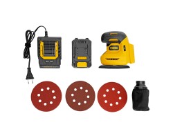 Машина шлифовальная эксцентриковая аккумуляторная CROSH-20-125, Li-Ion, 20 В// Denzel-foto2