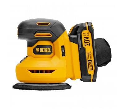 Машина шлифовальная эксцентриковая аккумуляторная CROSH-20-125, Li-Ion, 20 В// Denzel