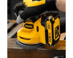 Машина шлифовальная эксцентриковая аккумуляторная CROSH-20-125, Li-Ion, 20 В// Denzel-foto30