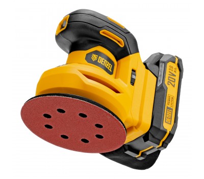 Машина шлифовальная эксцентриковая аккумуляторная CROSH-20-125, Li-Ion, 20 В// Denzel