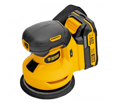 Машина шлифовальная эксцентриковая аккумуляторная CROSH-20-125, Li-Ion, 20 В// Denzel