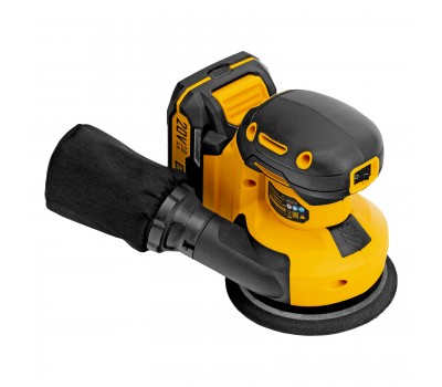Машина шлифовальная эксцентриковая аккумуляторная CROSH-20-125, Li-Ion, 20 В// Denzel